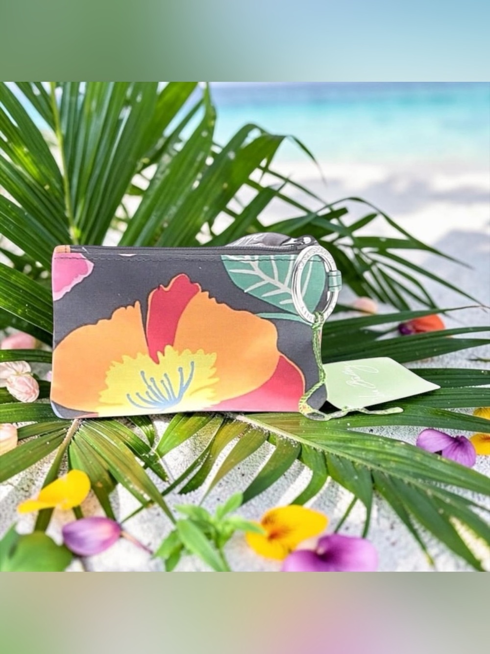 🧡VERA BRADLEY🧡Jazzy Blooms Zip ID Case/NWT